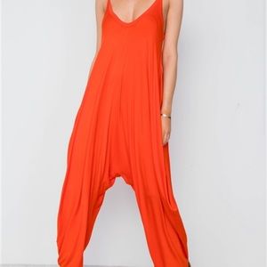 Orange Harem Jumpsuit *NEVER WORN*